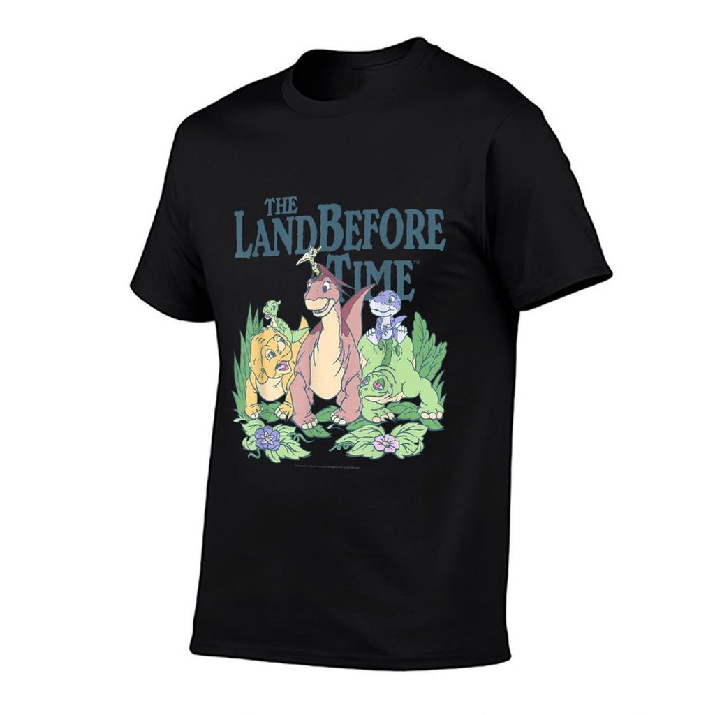 Land Before Time Pastel Dinosaur Friends  Heathered Texture T-Shirt