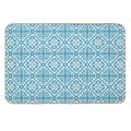 Watercolor Blue  Easy To Clean Bath Mat