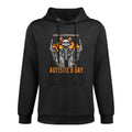 Autistic And Gay Skeleton - Funny Autism Meme Relaxed Fit Hoodie