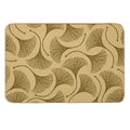 Golden Ginko Leaves  Dirt-Trapping Bath Mat