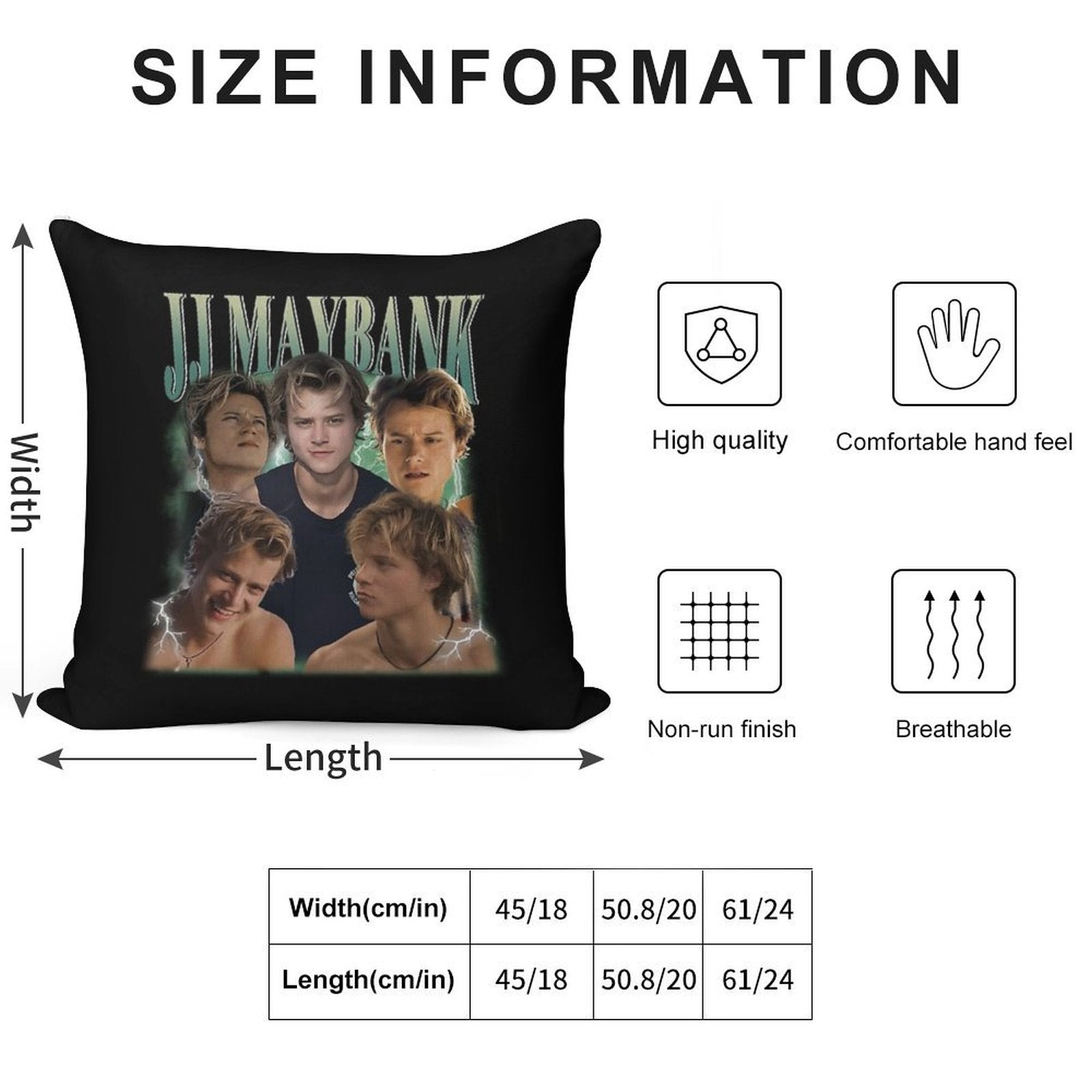 Retro JJ Maybank Vintage Bootleg 90s Style Soft Warmth Comfort Throw Pillow