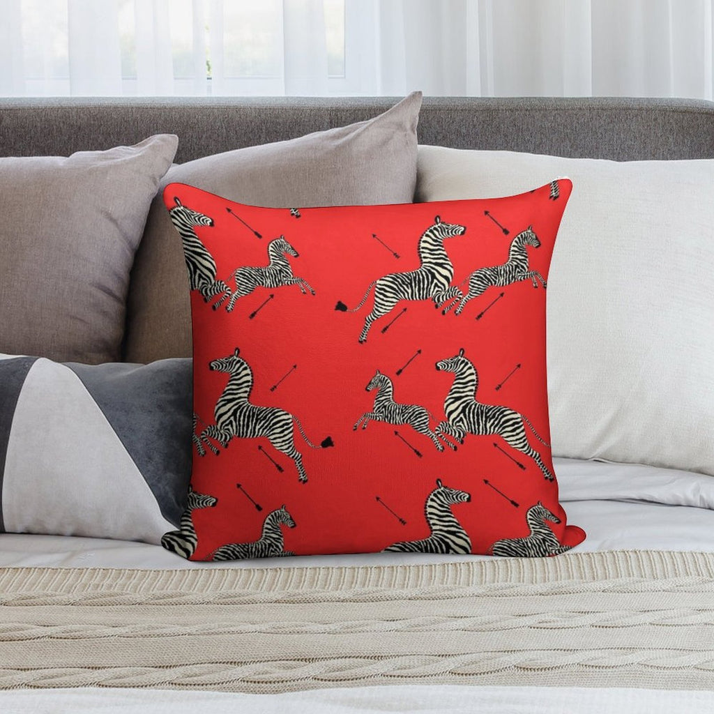 The Tenenbaums Zebra! Soft Bedroom Essential Throw Pillow