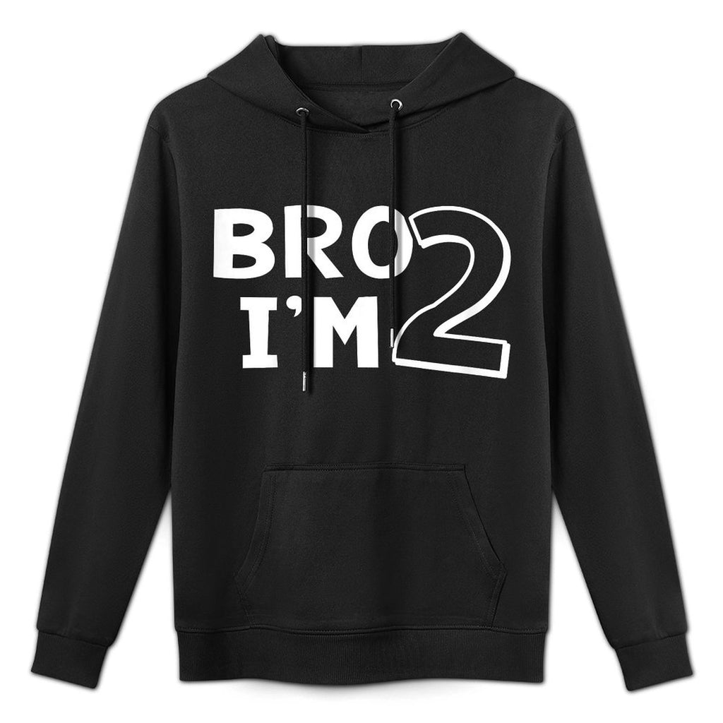 Kids 2nd Birthday Boy Bro I’m 2 Year Old Two Second Toddler Unisex Design Hoodie