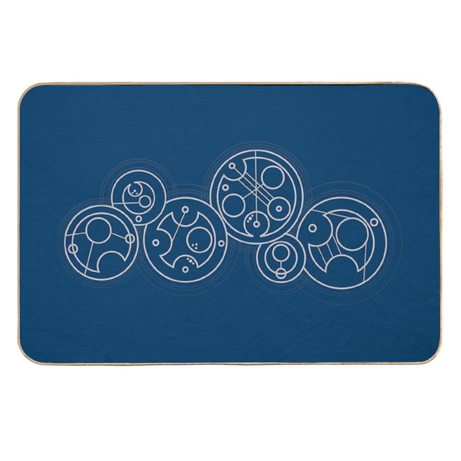 Space, Time, Dimensions, And Their Relativity - Silver  Non-Slip Bath Mat