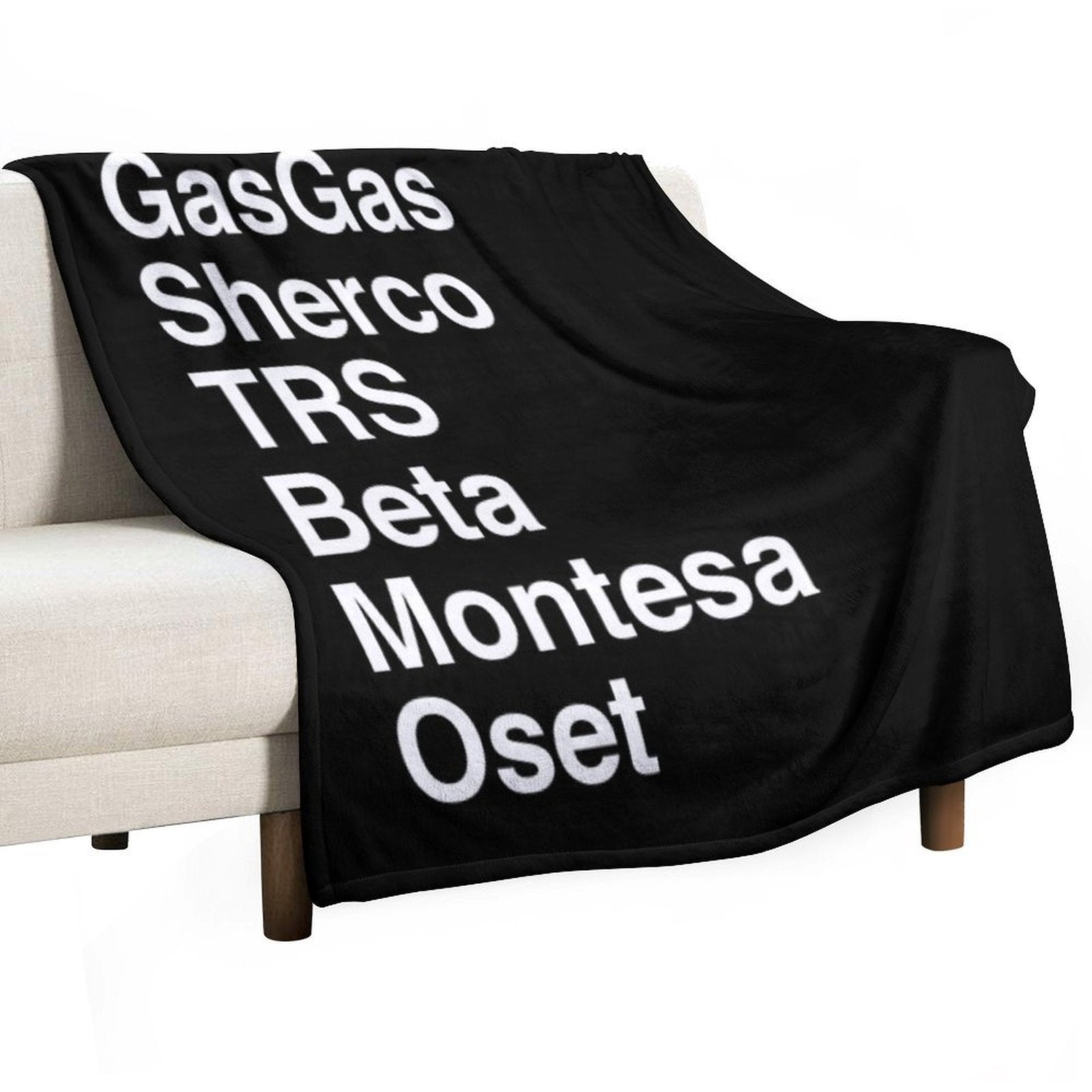 Motorcycle Trials Bikes - Version A Plush Throw Blanket