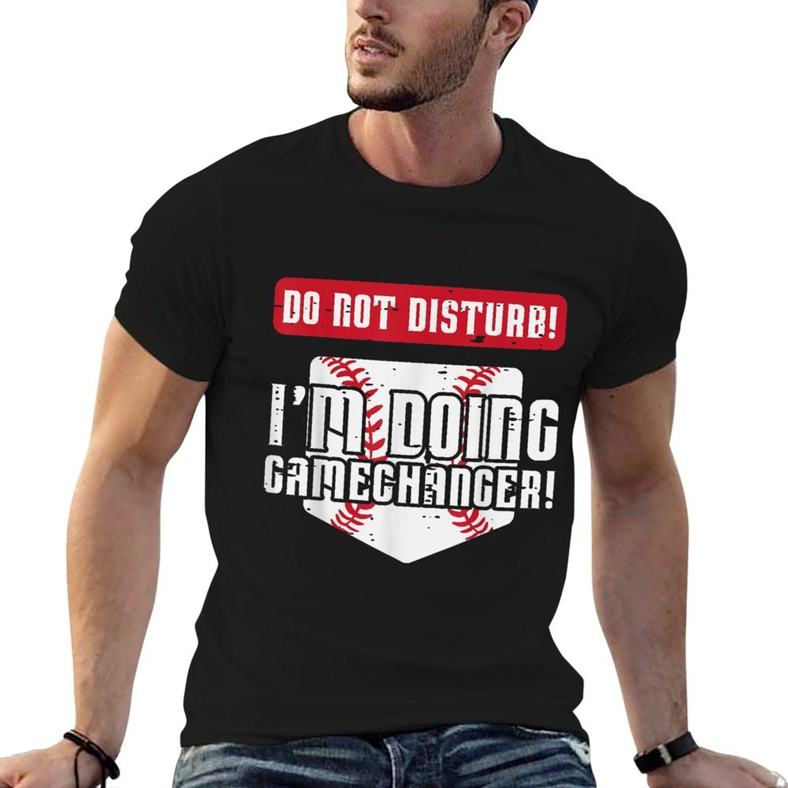 Baseball Do Not Disturb Doing Gamechanger Men Women Boy Kids  Relaxed-fit T-Shirt