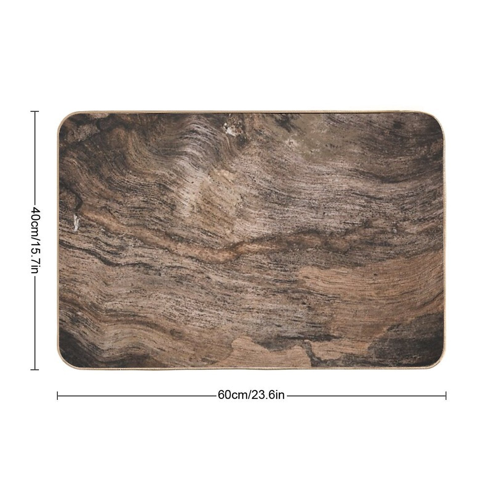 Wood  Long-Lasting Bath Mat