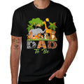 Soon To Be Dad Jungle Animal Safari Baby Announcement  Trendy Pattern T-Shirt