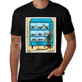 Lizard Using Insect Vending Machine Funny Reptile Gift  Heathered Texture T-Shirt