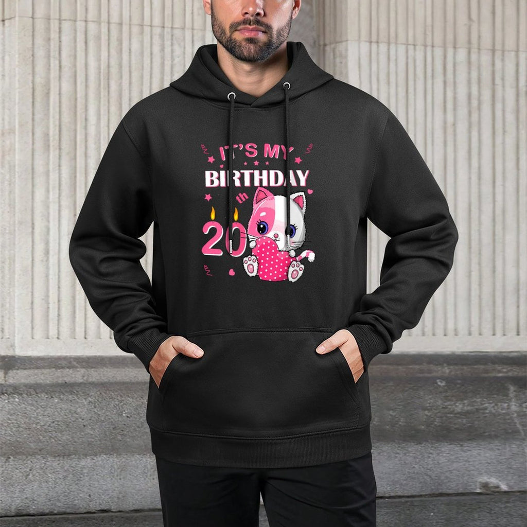 Womens 20Th Birthday Girl Cute Cat Outfit 20Th Years Old Bday Party Layering Staple Hoodie