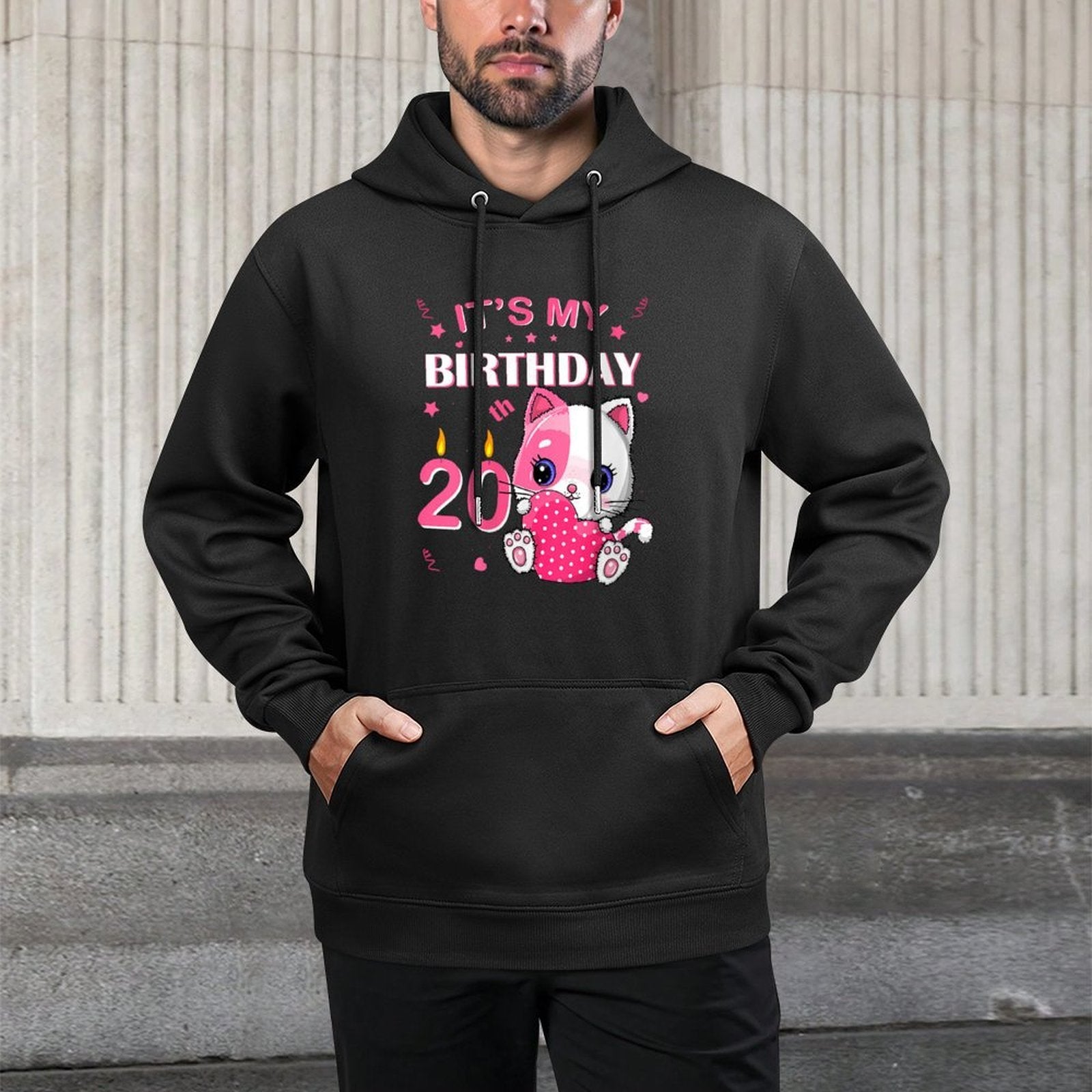 Womens 20Th Birthday Girl Cute Cat Outfit 20Th Years Old Bday Party Layering Staple Hoodie