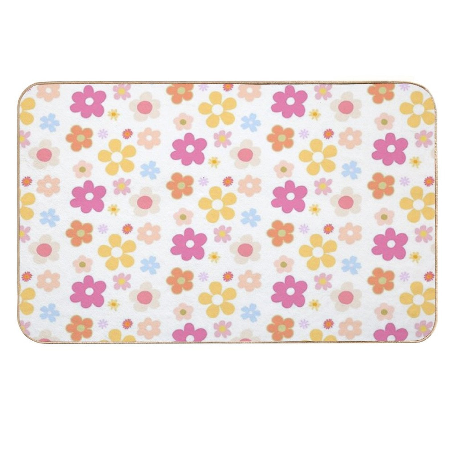 Cute Flower Theme Durable Bath Mat