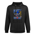 Sonic The Hedgehog Happy Birthday Metal Grid Chest Poster Adjustable Hood Hoodie