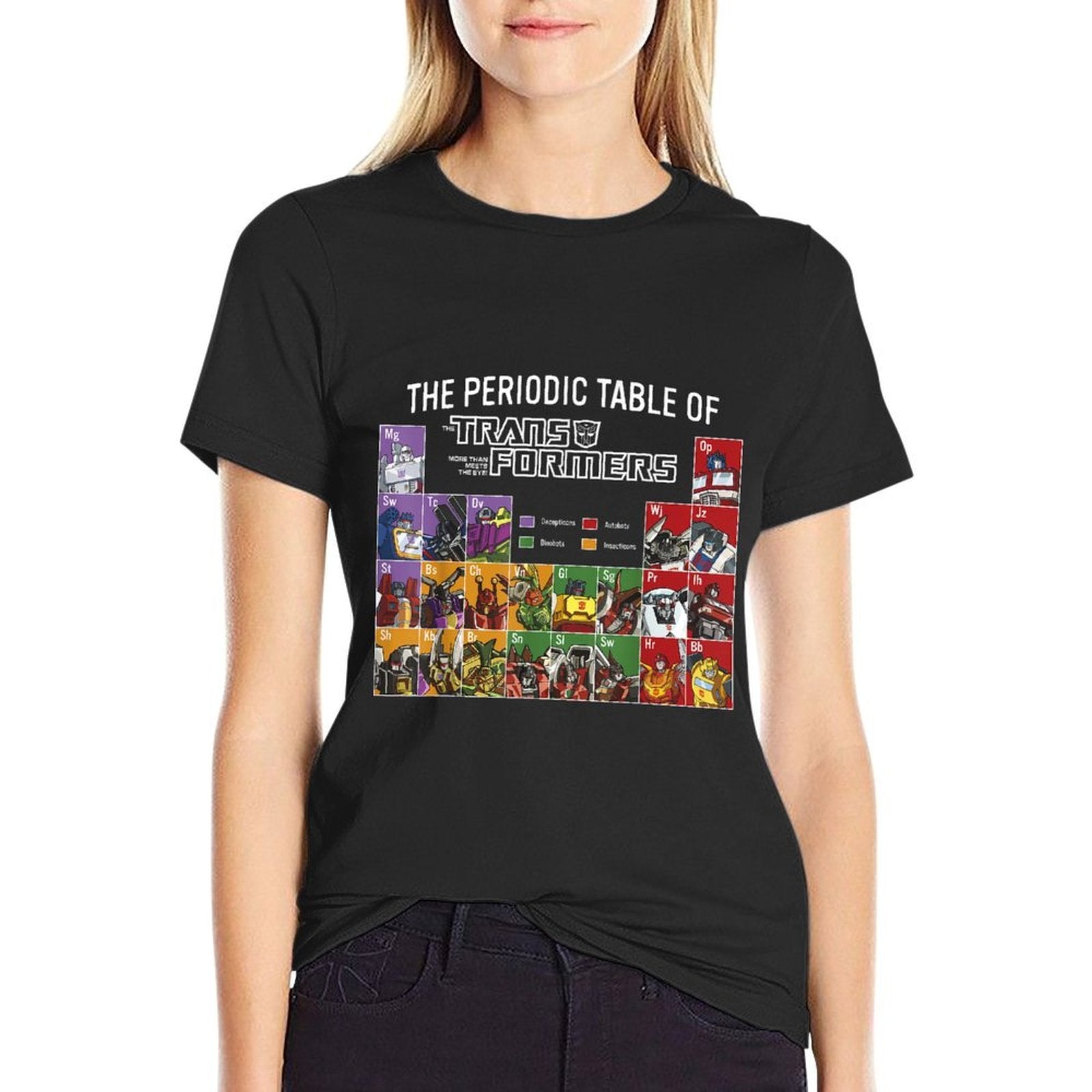 Transformers Retro Autobots Crew Neck - Classic Fit, Black  Vintage-inspired T-Shirt