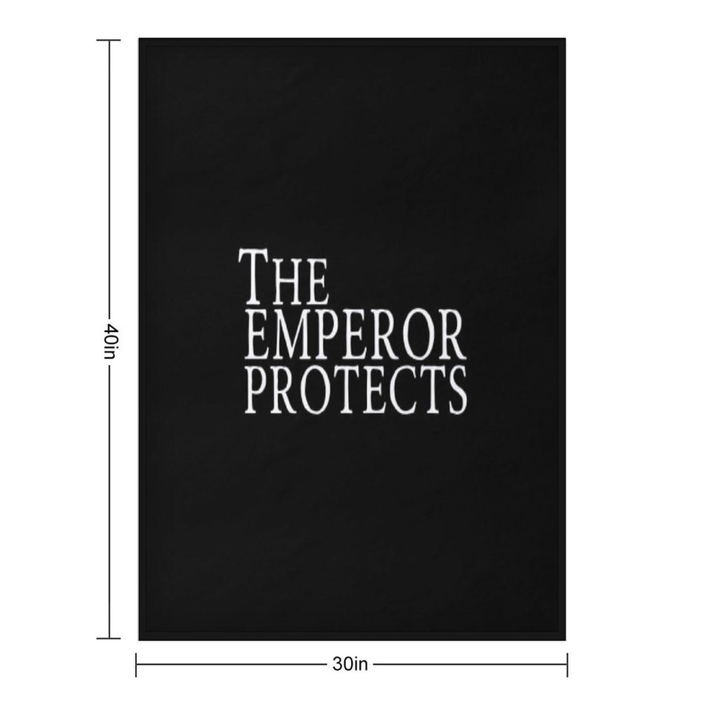 The Emperor Protects All-season Throw Blanket