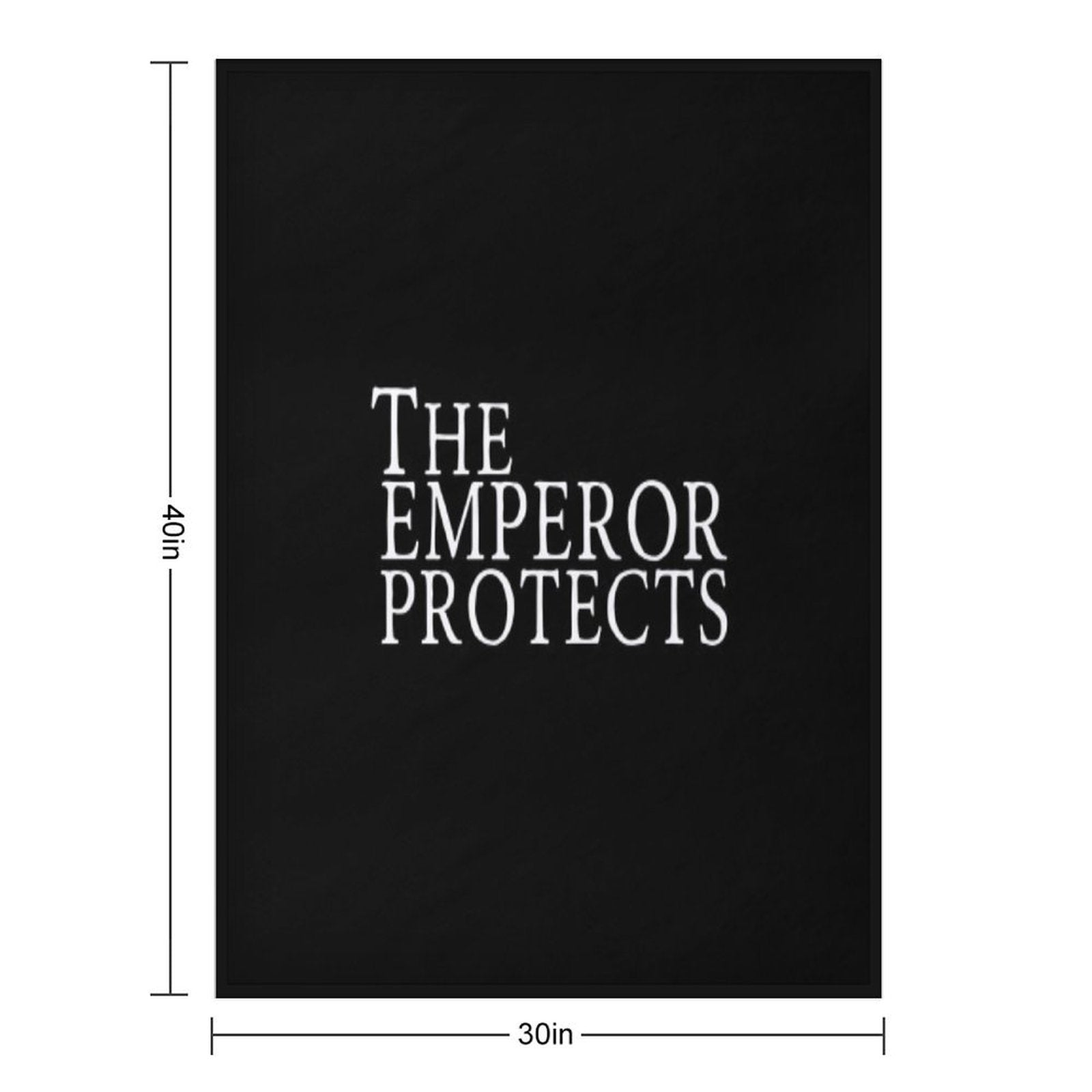 The Emperor Protects All-season Throw Blanket