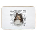 Sheltie Traits  Non-Slip Bath Mat