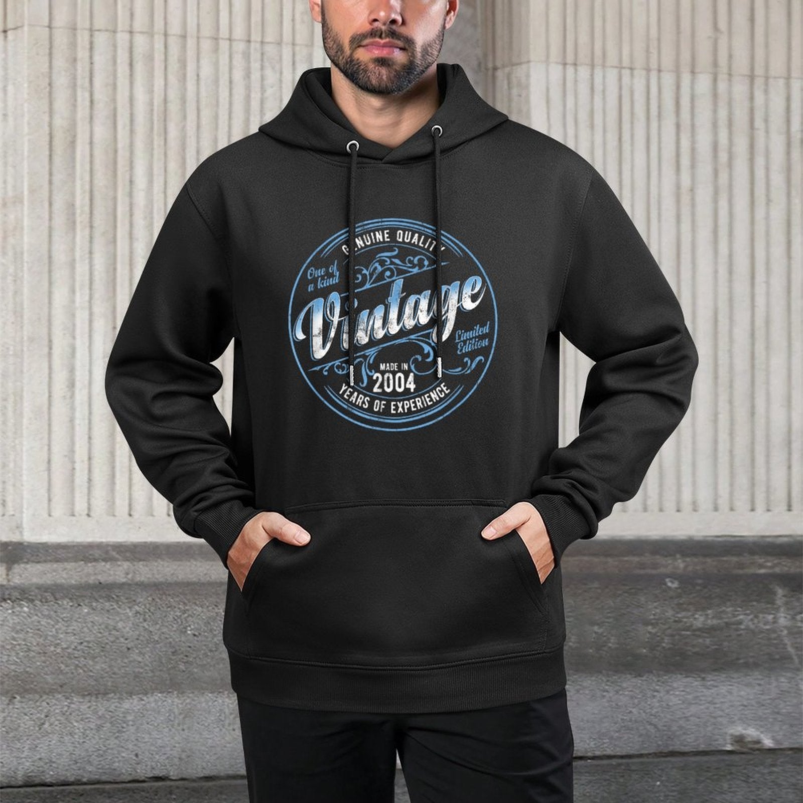 Vintage Born In 2004 Genuine & Original 21st Birthday Easy Care Hoodie
