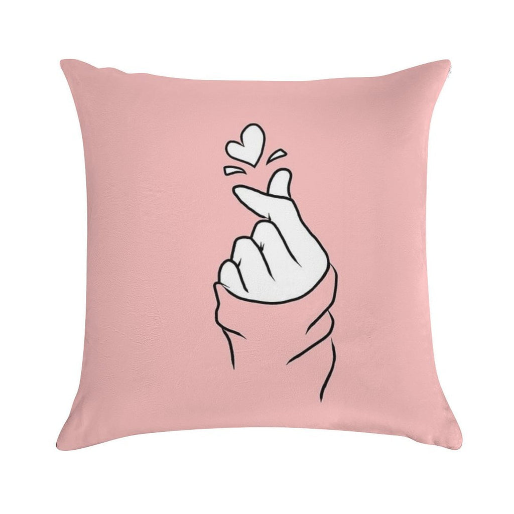 Cute Heart~ Soft Bedroom Essential Throw Pillow