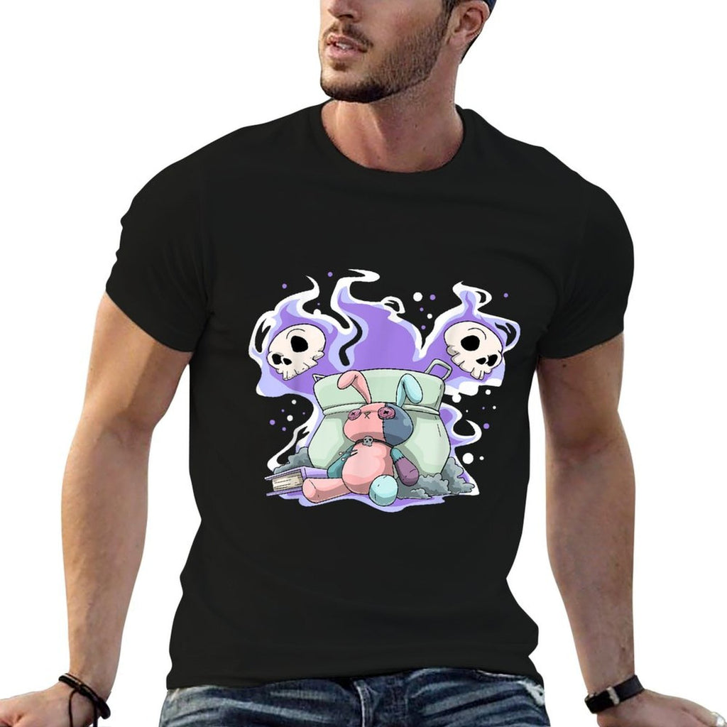 Pastel Goth Bunny Skull Kawaii  Stretchy T-Shirt