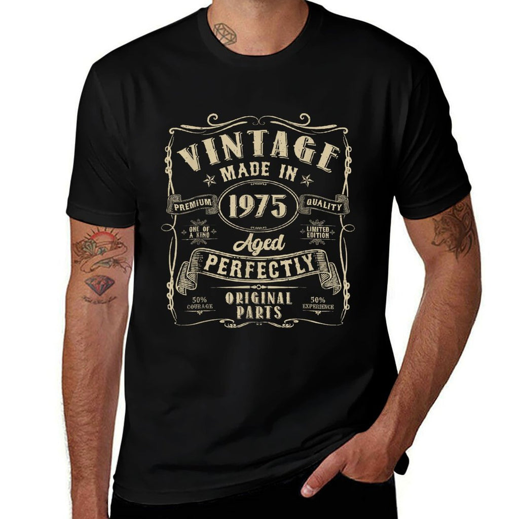 Retro Vintage 1975 Limited Edition 50 Year Old 50th Birthday  Lightweight T-Shirt