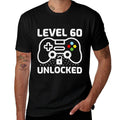 Level 60 Unlocked Video Game Gaming Lover 60th Birthday  Vintage-inspired T-Shirt