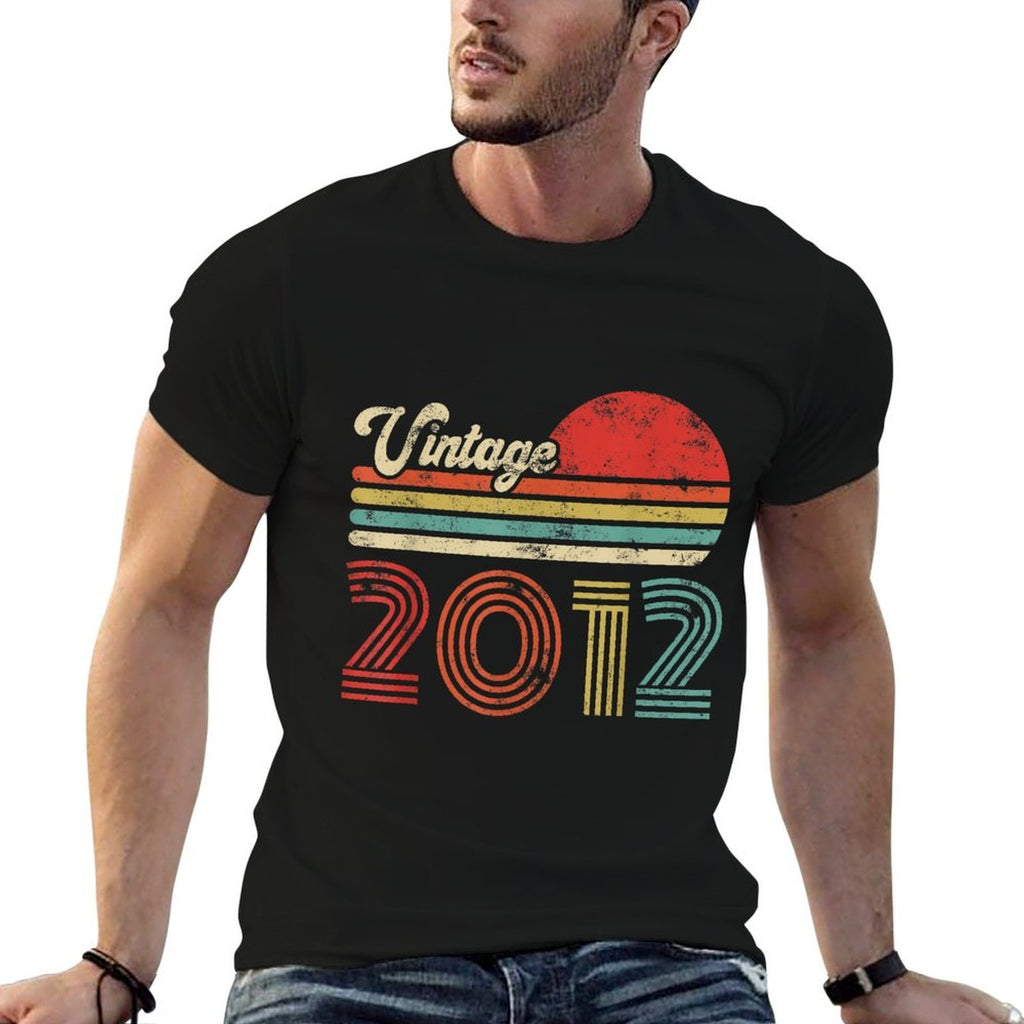 13 Year Old Birthday Vintage 2012 13th Birthday  Heathered Texture T-Shirt