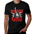 One Rockin One Birthday Family Matching Rock Guitar  Fade-proof Color T-Shirt