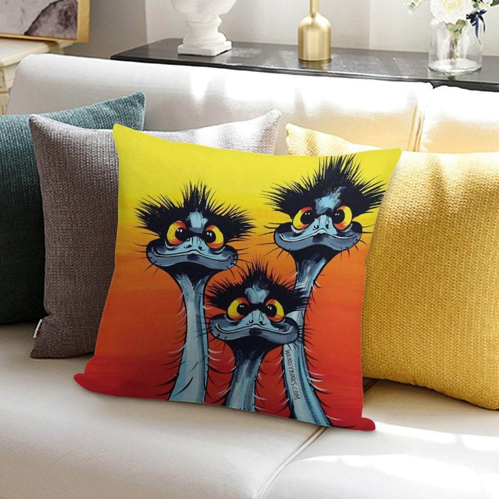We Didn't Do It ! Soft Fade-Resistant Throw Pillow