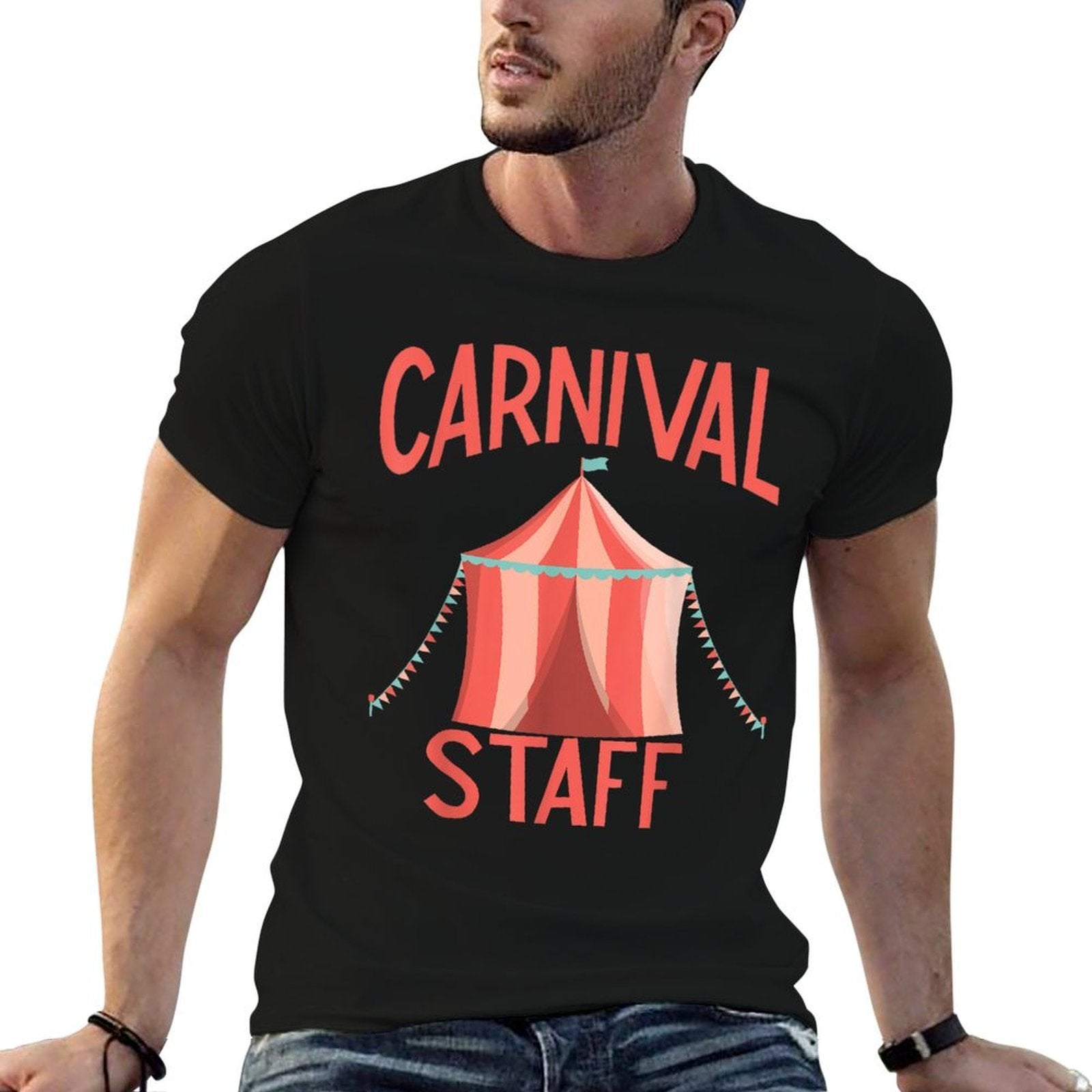 Carnival Birthday - Carnival Staff  Heathered Texture T-Shirt