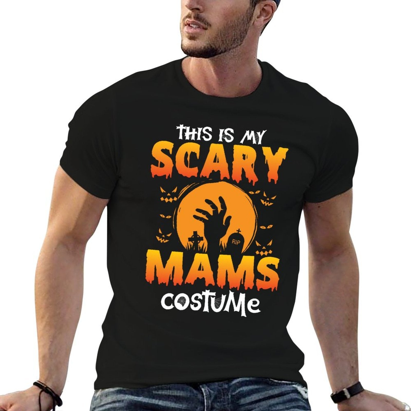 This Is My Scary Mams Costume Halloween Shirt Just A Bunch  Relaxed-fit T-Shirt