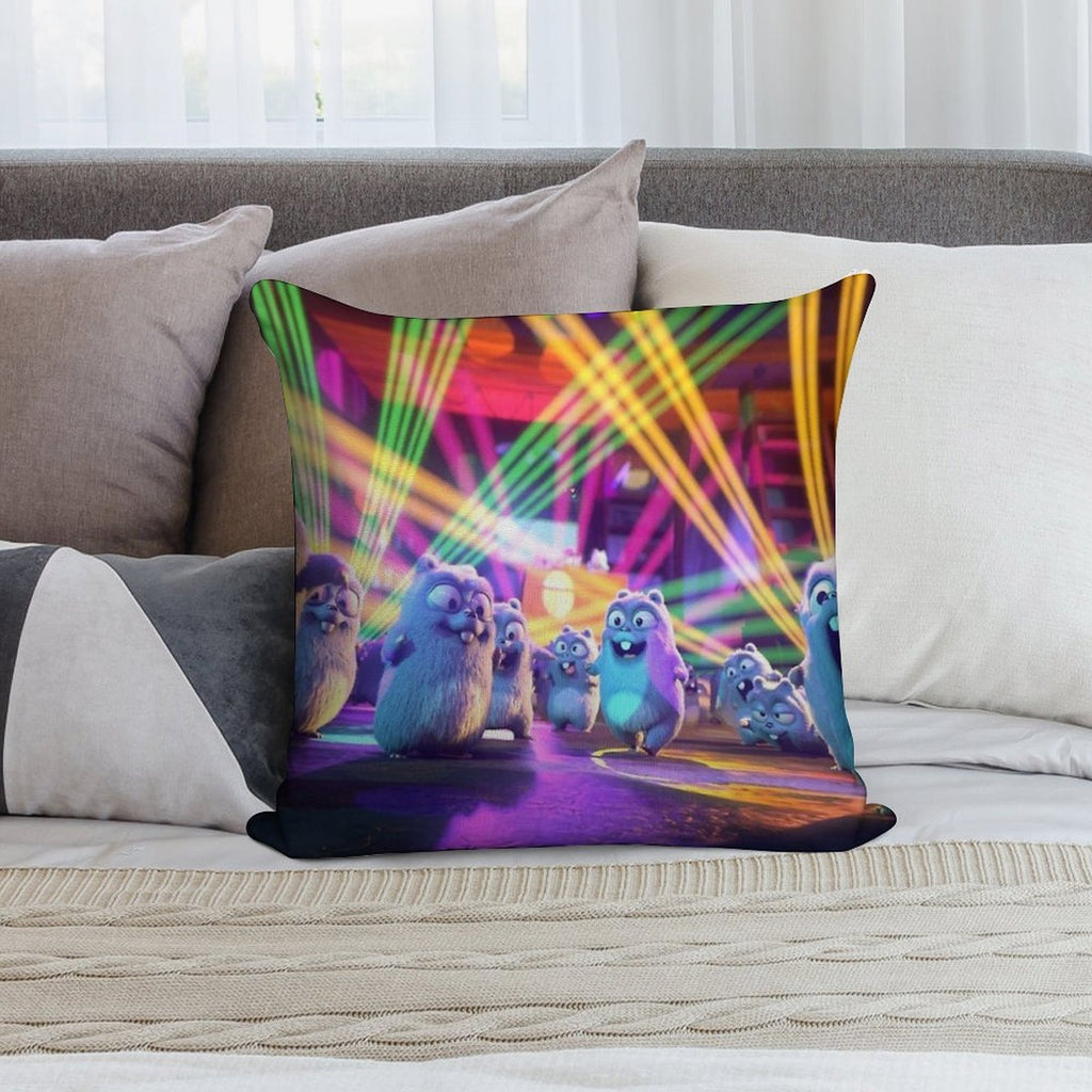 Lemmings Party Soft Anti-Pilling Throw Pillow