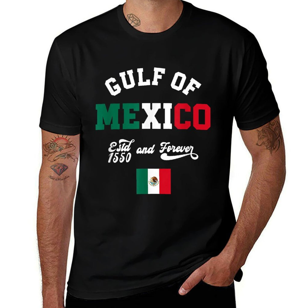Mexican Gulf of Mexico Golfo De Mexico 1550 Siempre  Tagless Design T-Shirt