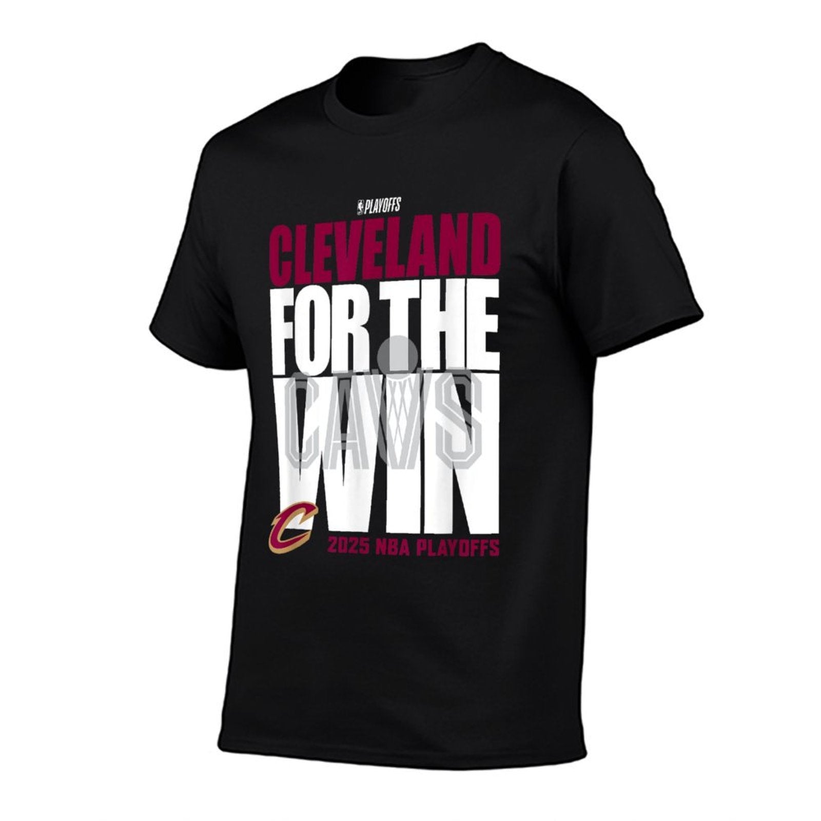 NBA Official Cleveland Cavaliers For The Win 2025 Playoffs  Easy-care T-Shirt