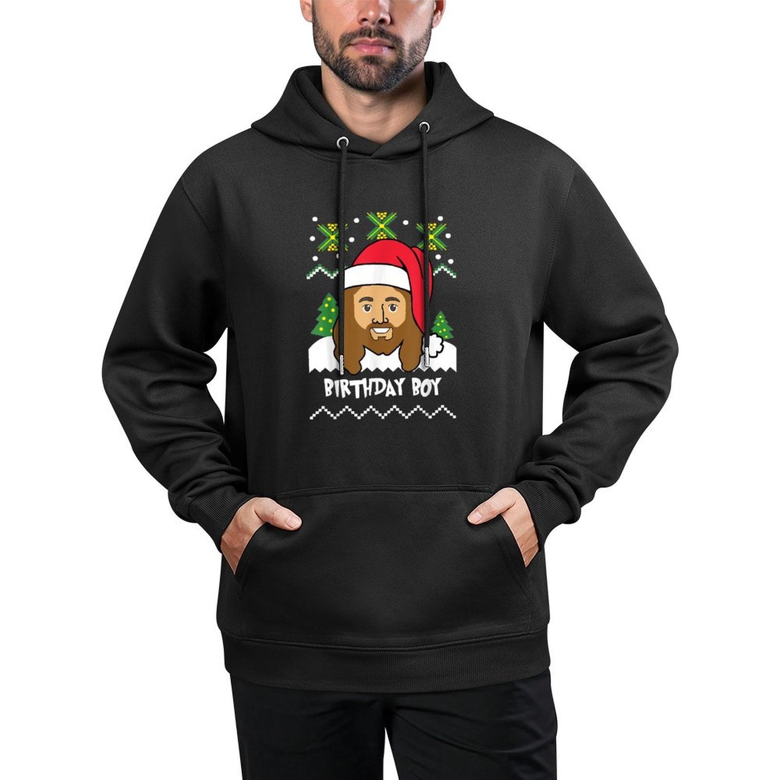 Jesus Birthday Boy Ugly Christmas Style T-shirt All-Day Comfort Hoodie
