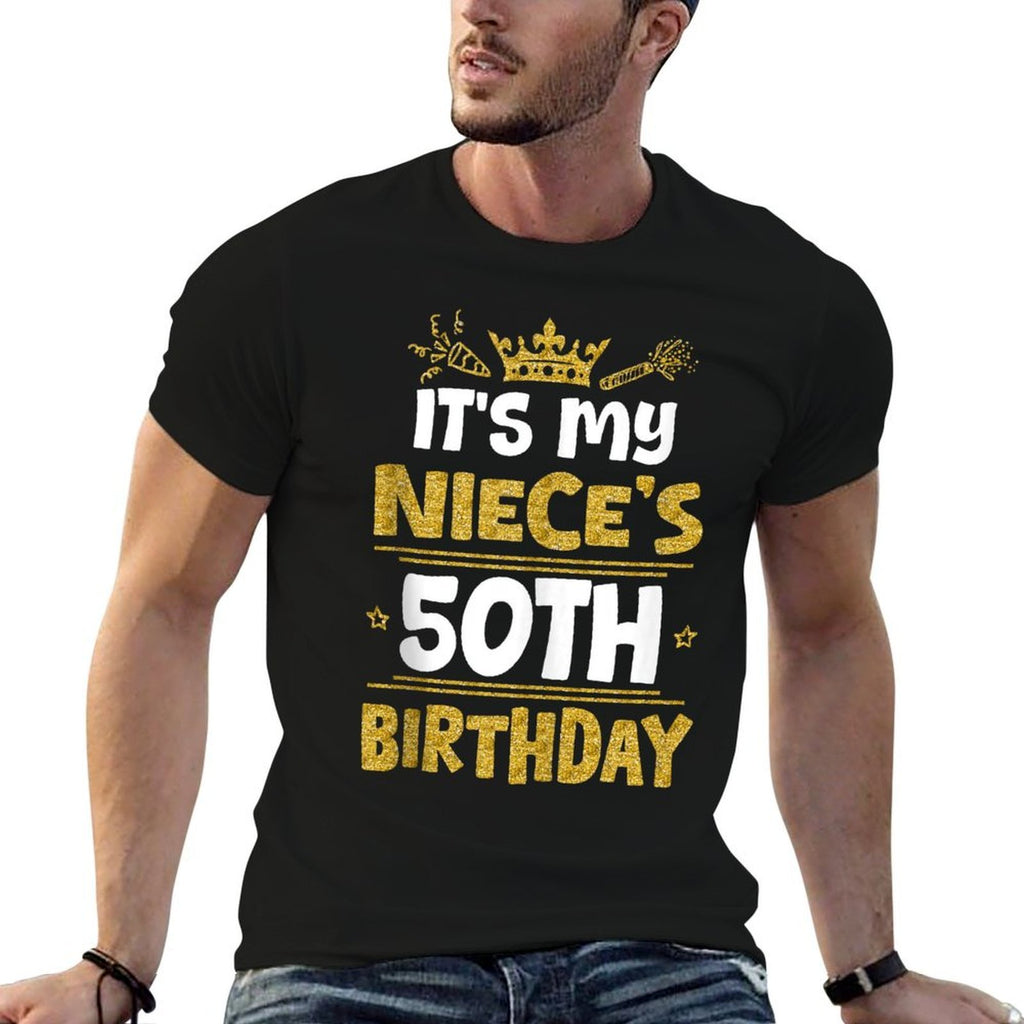 Happy It's My Niece's 50th Birthday 1975 50 Years Old  Stretchy T-Shirt