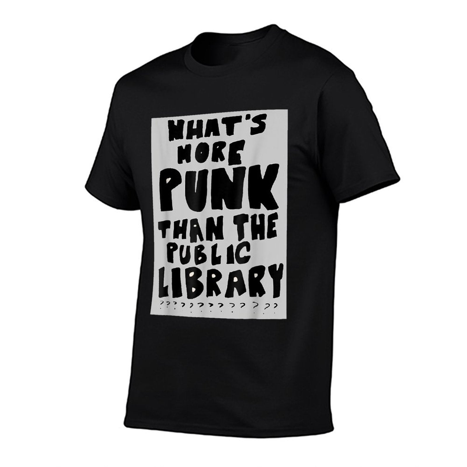 Whats More Punk Than The Public Library Funny Book Lover  Oversized Silhouette T-Shirt