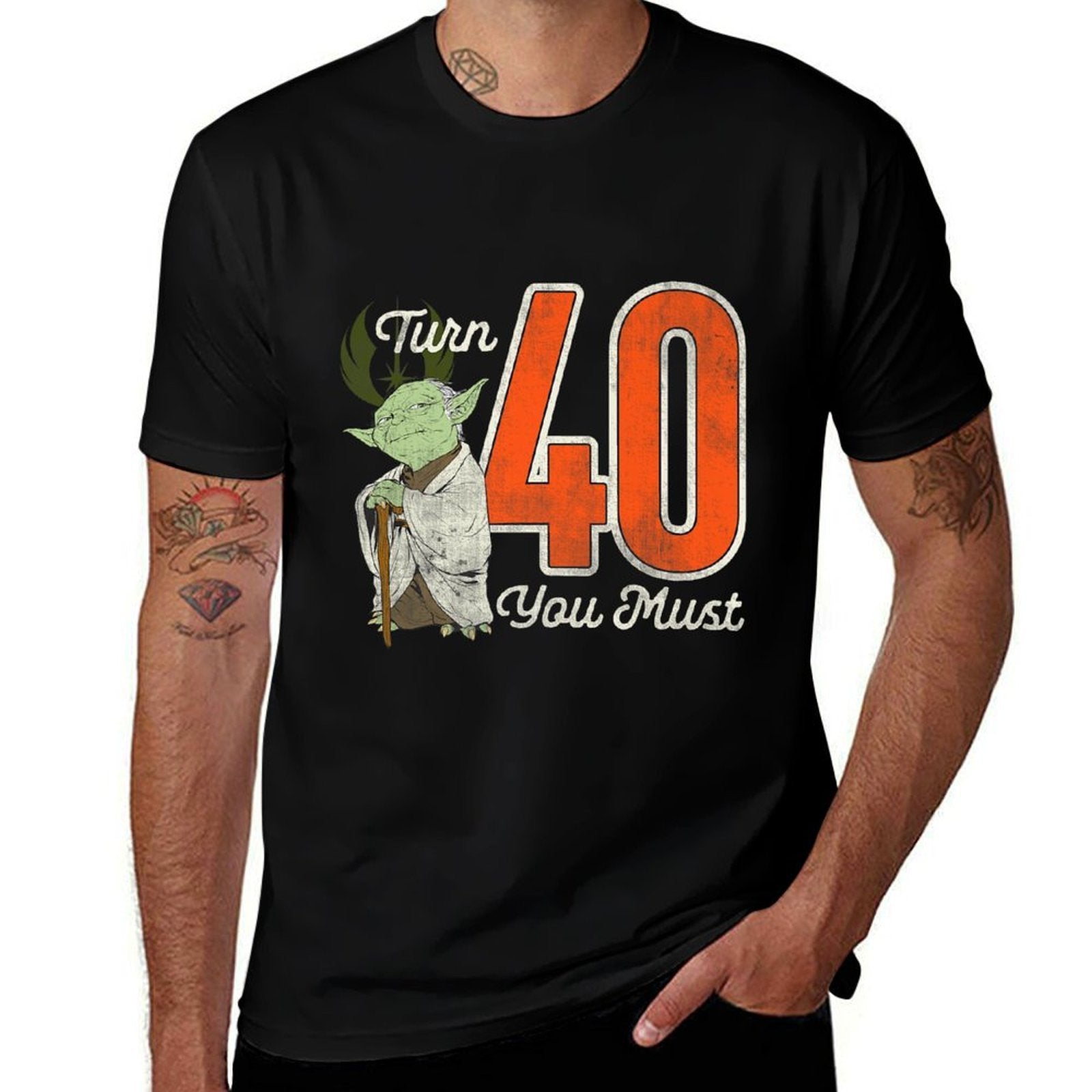 Star Wars Yoda 40th Birthday Premium  Stretchy T-Shirt