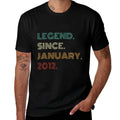 13 Years Old Legend Since January 2012 13th Birthday  Slim-fit Cut T-Shirt