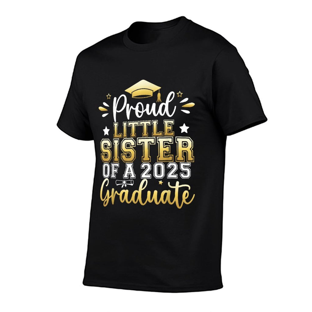 Proud Little Sister of A 2025 Graduate Senior Graduation  Summer-ready Fabric T-Shirt