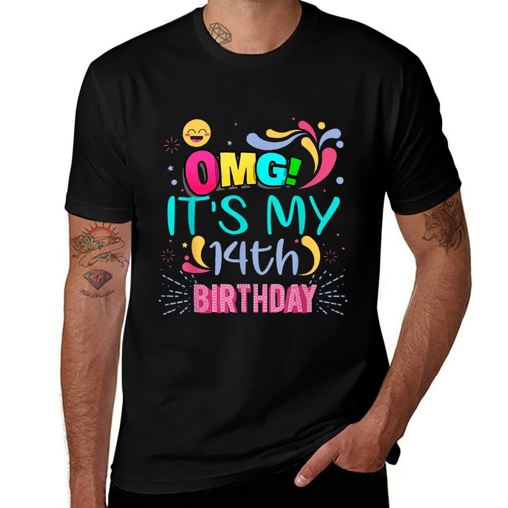 OMG It's My 14th Birthday Gift for 14 Years Old Birthday  Lightweight T-Shirt