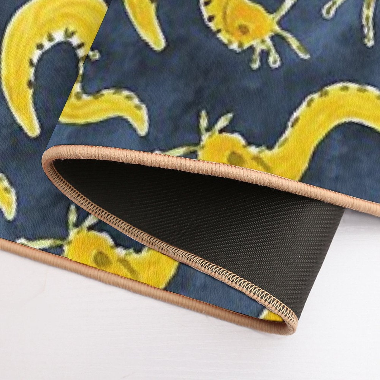 SLUG PARTY Banana Slug Print  Anti-Trip Bath Mat