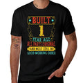 Kids Vintage 1st Birthday Girls 1 Year Old Gifts 1st Birthday  Rolled Sleeves T-Shirt