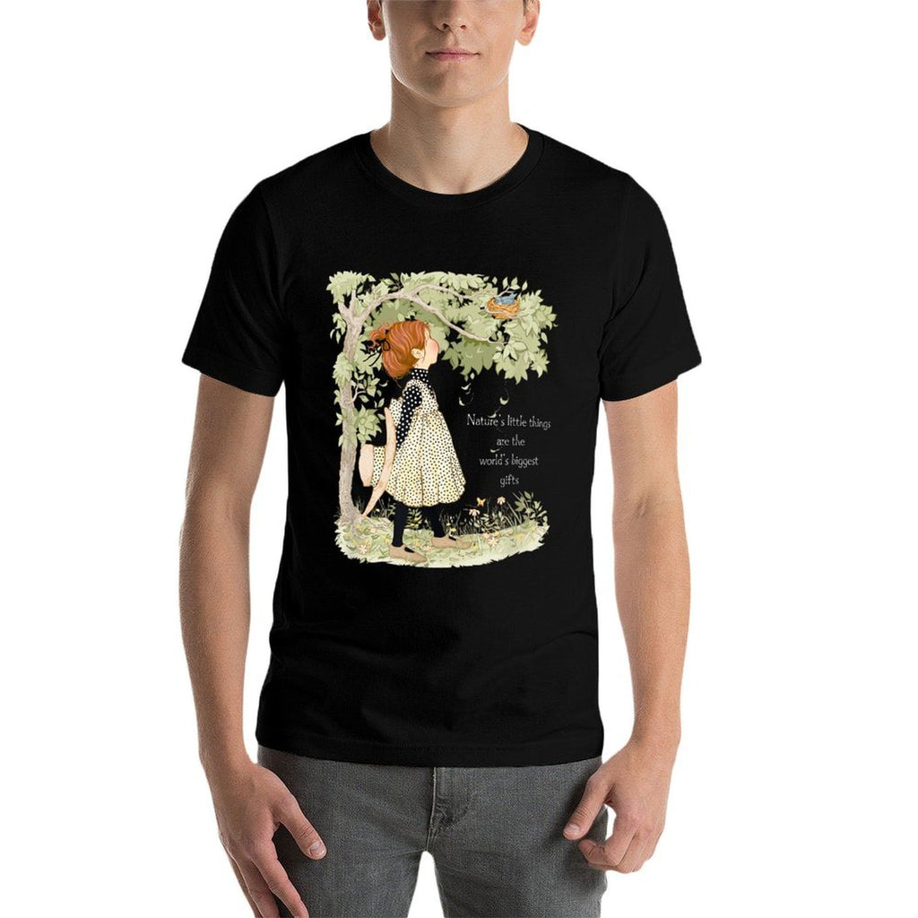 Holly Hobbie Classic Natures Little Things Light Text  High-quality Stitching T-Shirt