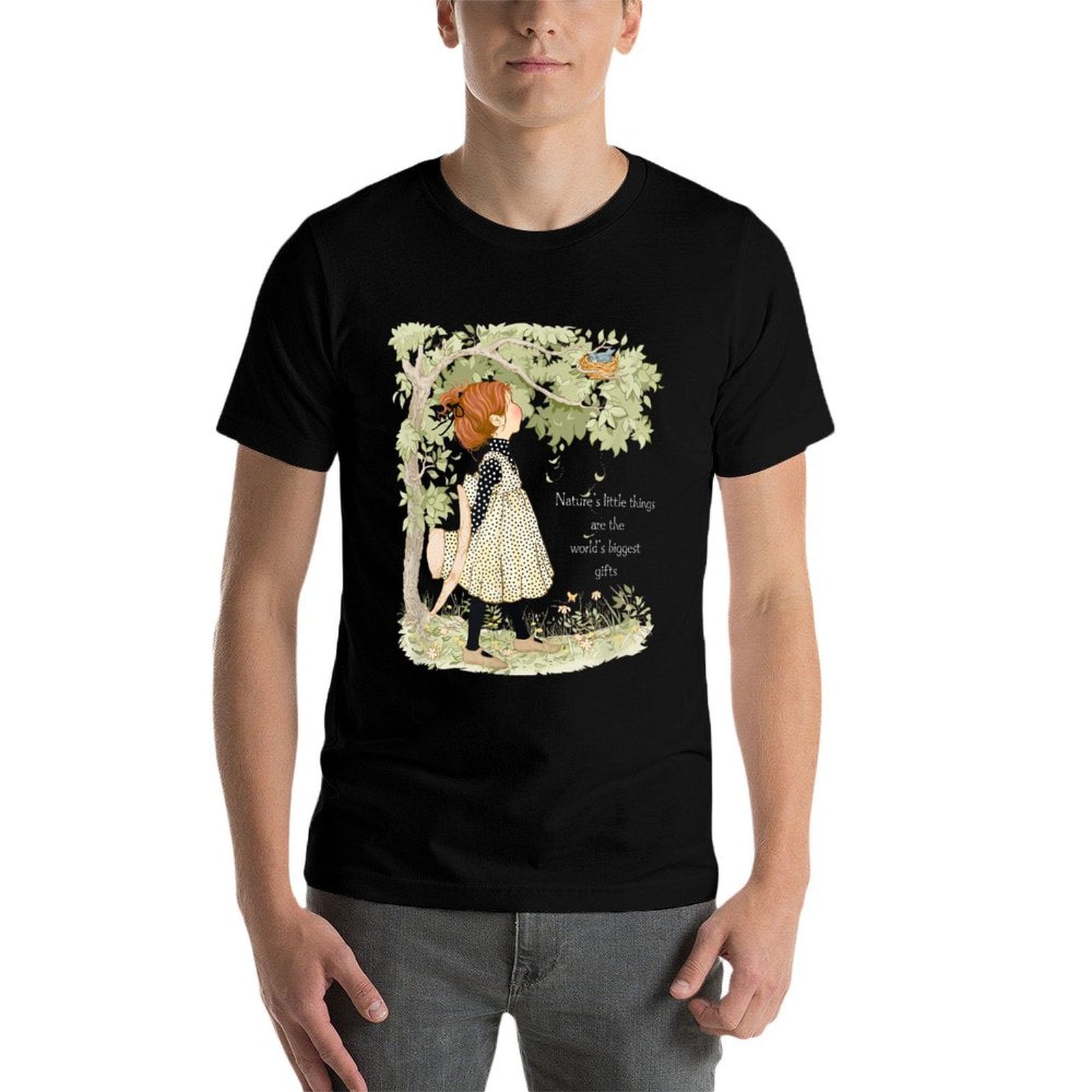 Holly Hobbie Classic Natures Little Things Light Text  High-quality Stitching T-Shirt