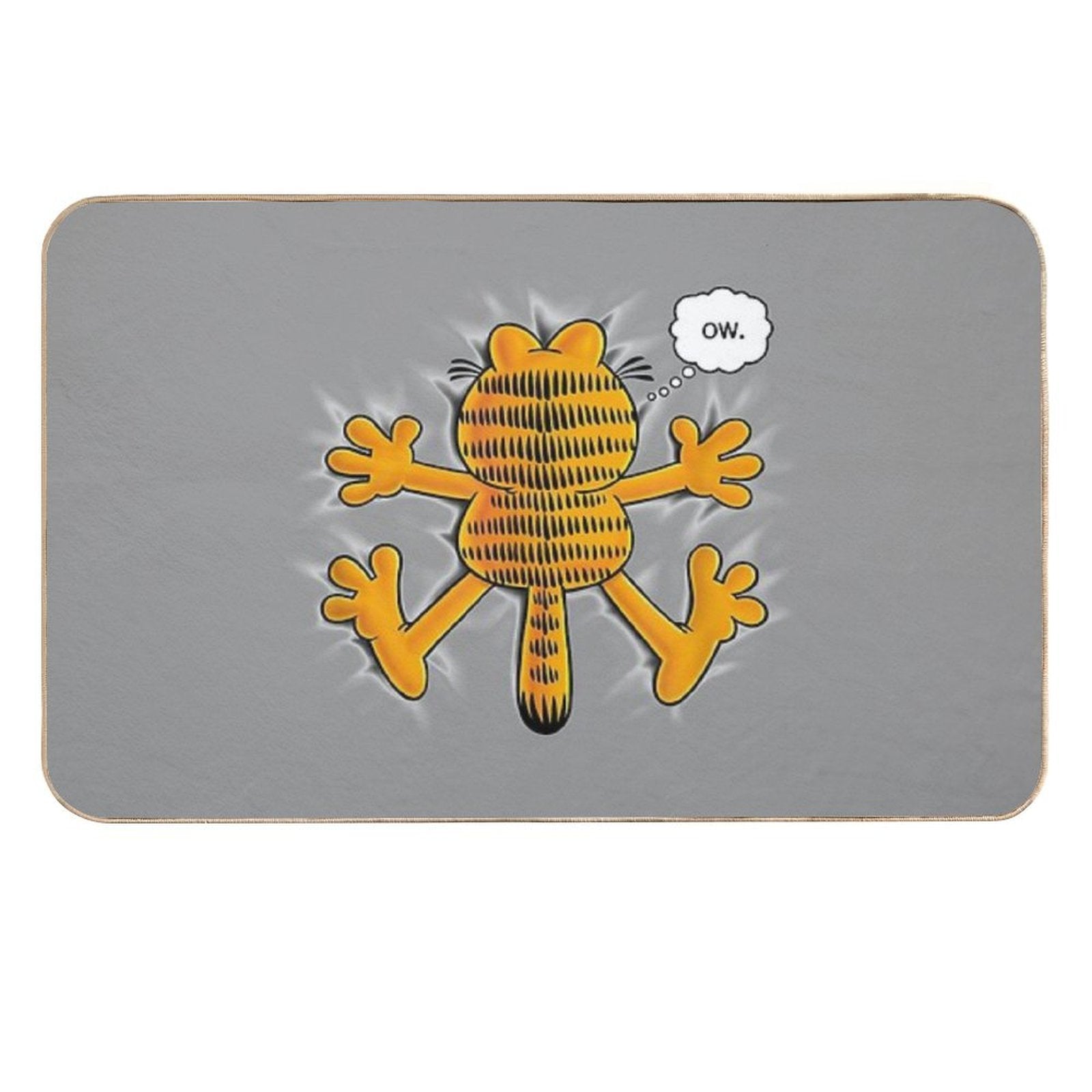 Cute Garfield Ow  Slip-Resistant Bath Mat