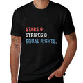 Stars Stripes And Equal Rights 4th Of July Womens Rights  Odor-resistant T-Shirt