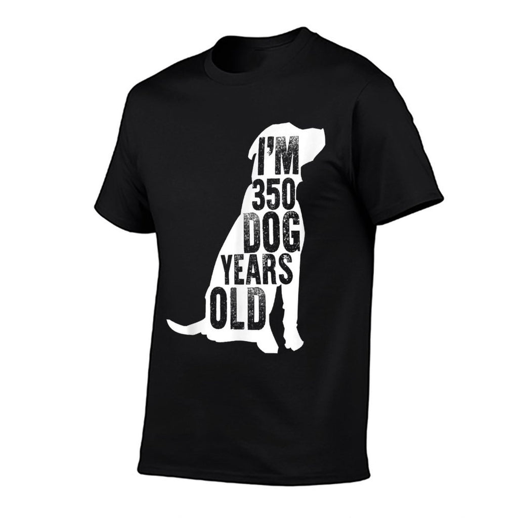 I'm 350 Dog Years Old Funny 50th Birthday Gift  Oversized Silhouette T-Shirt