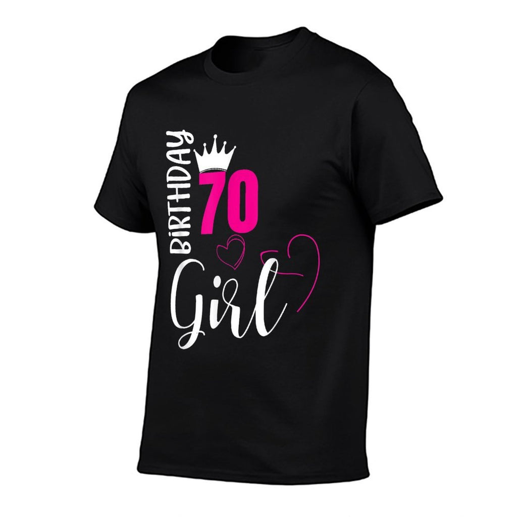70 Birthday Girl Happy 70th Birthday  Trendy Pattern T-Shirt