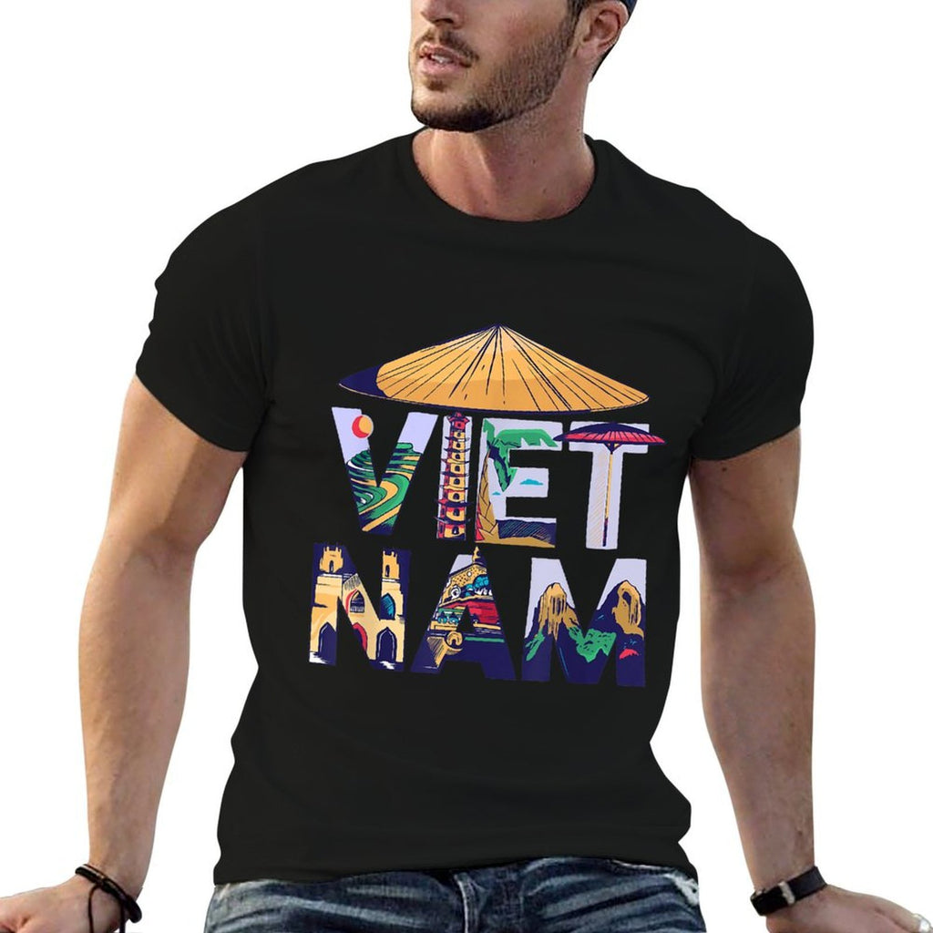 Vietnam Southeast Asia Souvenir Holidays in Paradise Gift  Wrinkle-resistant T-Shirt